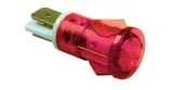 indicator light ø 12mm red 230V 359043 connection male faston 6.3mm temp.-resist. 120°C
