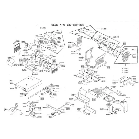 Shaft Tighten Slicer blade cover Slicer Elek 15994 
