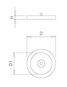 Tapa inox para aro de tolva de desbarasado
