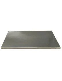 Plateau de table 80x80 acier inoxydable lisse