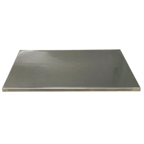 Plateau de table 80x80 acier inoxydable lisse