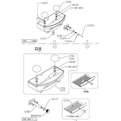 Balle rouge presse-agrume 80mm  Zummo 0505004