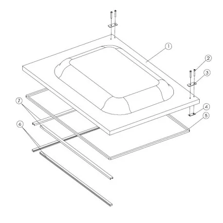 Hinges Kit Left Right Vacuum Packing Machine DZ-900 DZ-1100