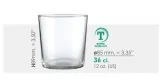 Vaso Midi 36 cl (pack de 12 unidades)