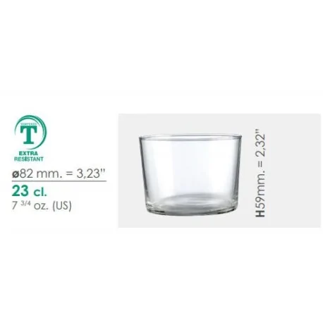 Vaso Mini 23 cl (pack de 12 unidades)