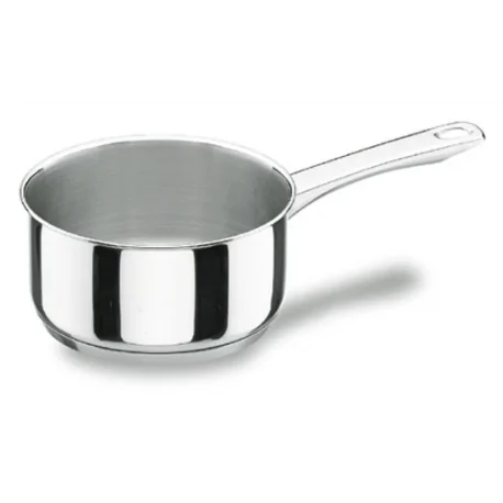 Stainless steel straight saucepan