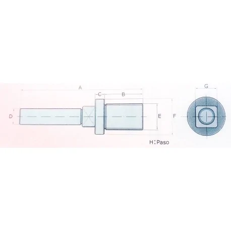 Pin plug endless steel mincer 22 Casadio