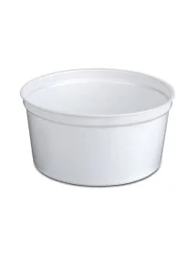 Terrine White Disposable round  P.P. 450 CC (50 pcs)