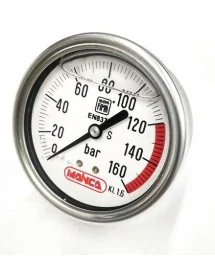 Manometer 160 Bar Mainca Ø62mm Glycerin Nuoya Fima EN837-1