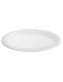 Flat plate Ovlado appetizer white 18x22 cm (pack 10 units)