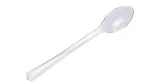 Mini Transparent Teaspoon 10.7 cm (Pack 50 units)
