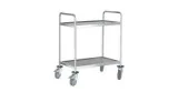 Serving trolley with 2 shelves