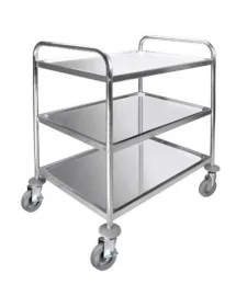 Serving trolley with 3 shelves