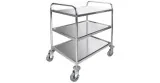 Chariot de service avec 3 étagères