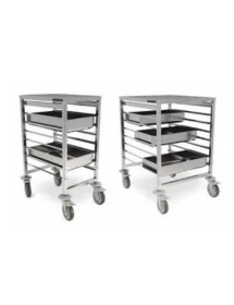 Carro bajo reforzado para bandejas y cubetas GN 1/1 y 2/1