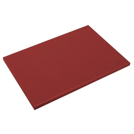 Tabla de corte polietileno roja de 53x32,5x2 cm