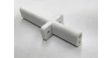 Double support en porcelaine - longueur 84mm avec support latéral - intérieur 3,5 mm Salamander ES