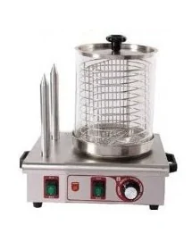 Hot dog machine with 2 bars for bread