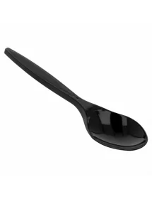 Spoon STAR 17.5 cm black PS (pack 50 units)