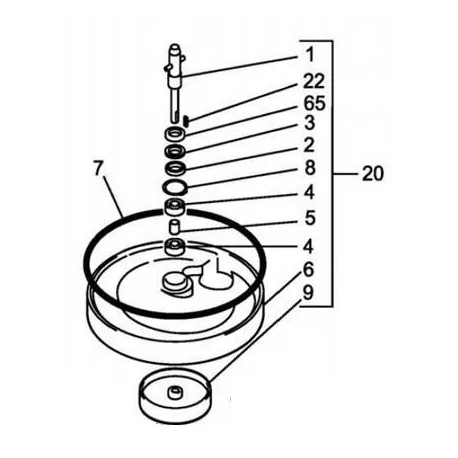 Background set. Potato Peeler Edenox 12089732 K017C21044 Group of pieces 20