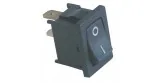 momentary rocker switch mounting measurements 19x13mm black 1NO 250V 6A HF-606 TW