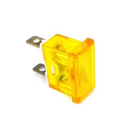 lámpara de señalización medida de montaje 24x11mm 230V amarillo empalme conector Faston 6,3mm TW