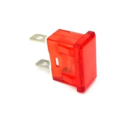 indicator light mounting measurements 24x11mm 230V red connection male faston 6.3mm