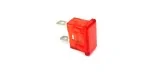 indicator light mounting measurements 24x11mm 230V red connection male faston 6.3mm