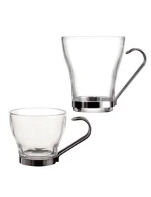 Taza de café con asas Inox SUPREME (Caja de 3 uds)