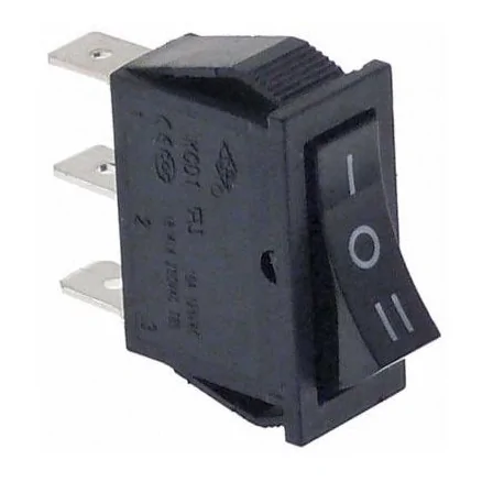 interruptor basculante medida de montaje 30x11mm negro 1CO 250V 16A I O II  34557 56254.00005.05