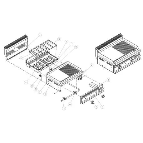 Veilleuse PRO-GAS type série 100 3 flammes injecteur ø 0,35mm Turhan