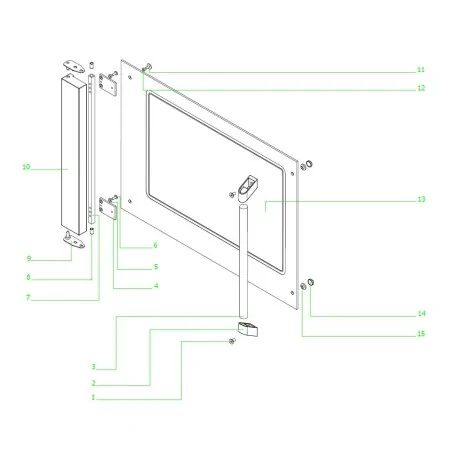 Resistencia MCM BA4  2430W 230V sujeción 2 orificios rosca 50051-1