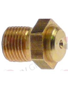 injecteur gaz filetage M8x0,75 OC 10 trou ø 0,7mm Turhan Ozti Bertos
