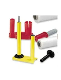 Dispensador metálico de film para paletizar.