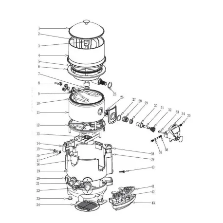 Gomme Joint torique Chocolat machine  HCL