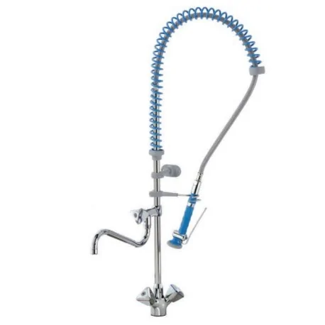 Two-section shower with tap and spout