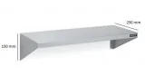Estantería de pared lisa fondo 250 mm