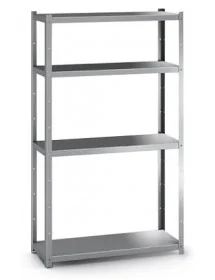 Etagère debout de 4 tablettes fond 400 mm