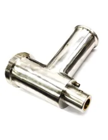 Tube d'acier hachoir à viandeTC-12 Filetage en acier inoxydable 2018 Étape 2 M83,5mm 7 nervures arrière Anneau de cuivre Ø20mm