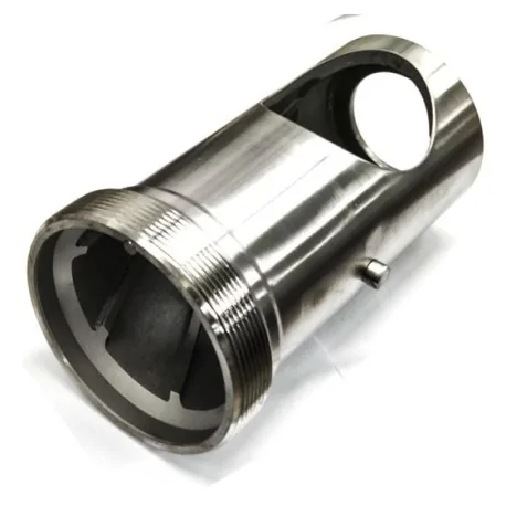 Tube d'acier hachoir à viande Filetage en acier inoxydable TK-32 Étape 2.5 M114mm 8 nervures Ø58mm