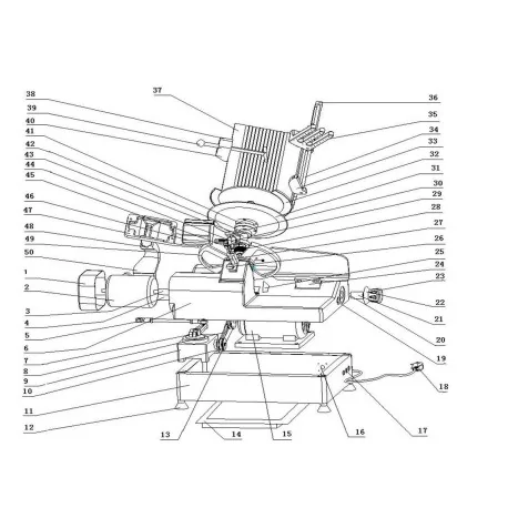 Presseur complet Cutter HB-320 Pièces 38-39-40