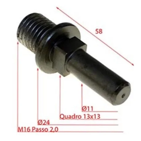 Clavija Perno de acero Sinfin Picadora 22 Casadio