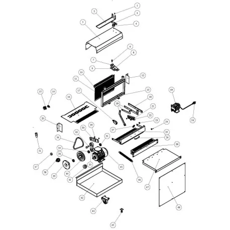Correa trapezoidal A/13 L 686mm ancho de correa 13mm H 8mm Cortadora de pan MQ-32