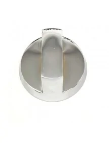 Manette robinet à gaz avec allumage ø 75mm axe ø 8x6,5mm plat en haut/en bas noir OZTI 112659 6260.00015.46 6260.00015.40