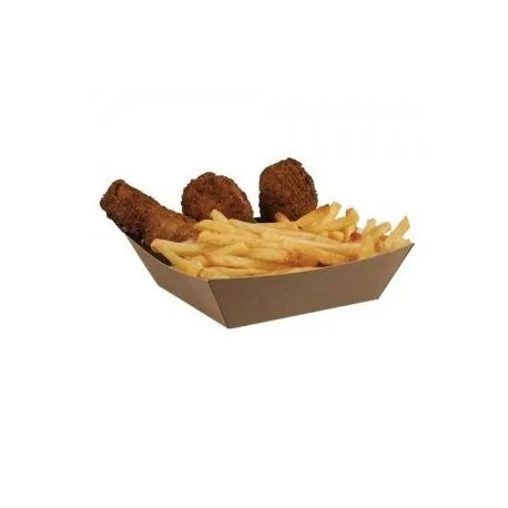 NATURAL greaseproof cardboard containers