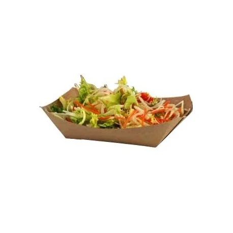 NATURAL greaseproof cardboard containers