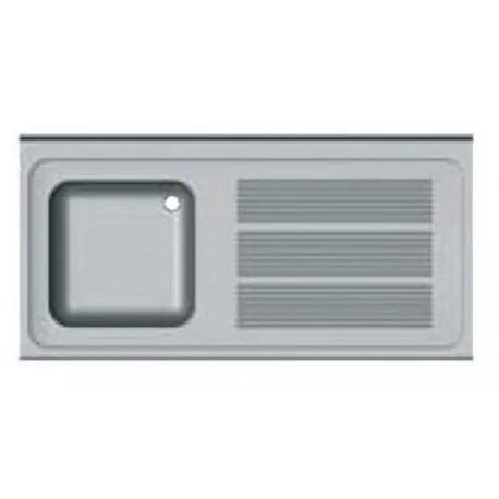 Fregadero 1 seno izquierda FONDO 500 con hueco para lavavasos/lavavajillas