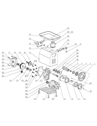 Complete inoxydable Nut hachoir à viande 22 Braher