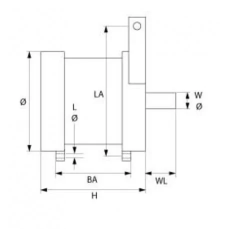 Motor Cortadora RGV Mod.250  Electtromeccanica Visconti Tipo H40-510