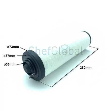 Emballage sous-vide filtre de la machine XD-040 70X250mm